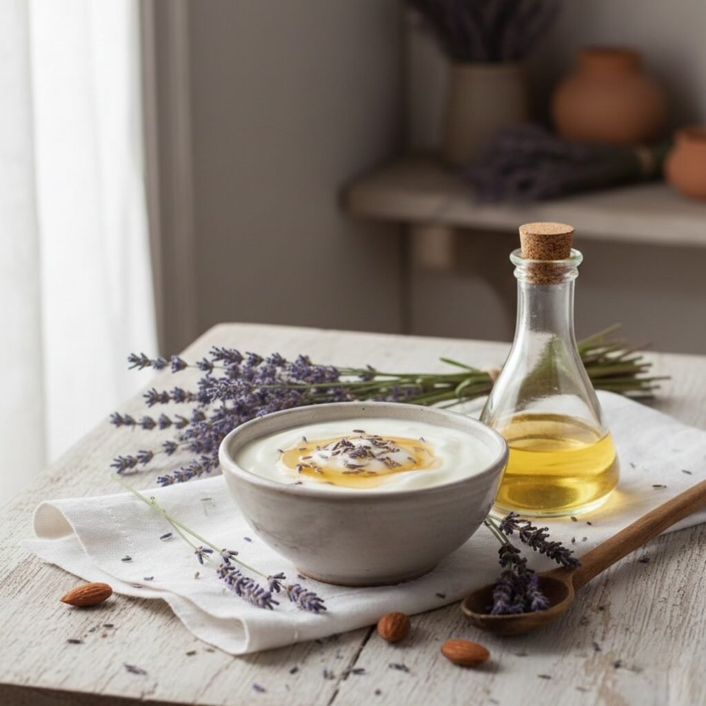 recette beauté maison masque hydratant miel de lavande