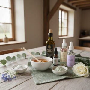 Ingrédients de la recette maison du masque visage au miel de printemps Les Abeilles d'Emilie