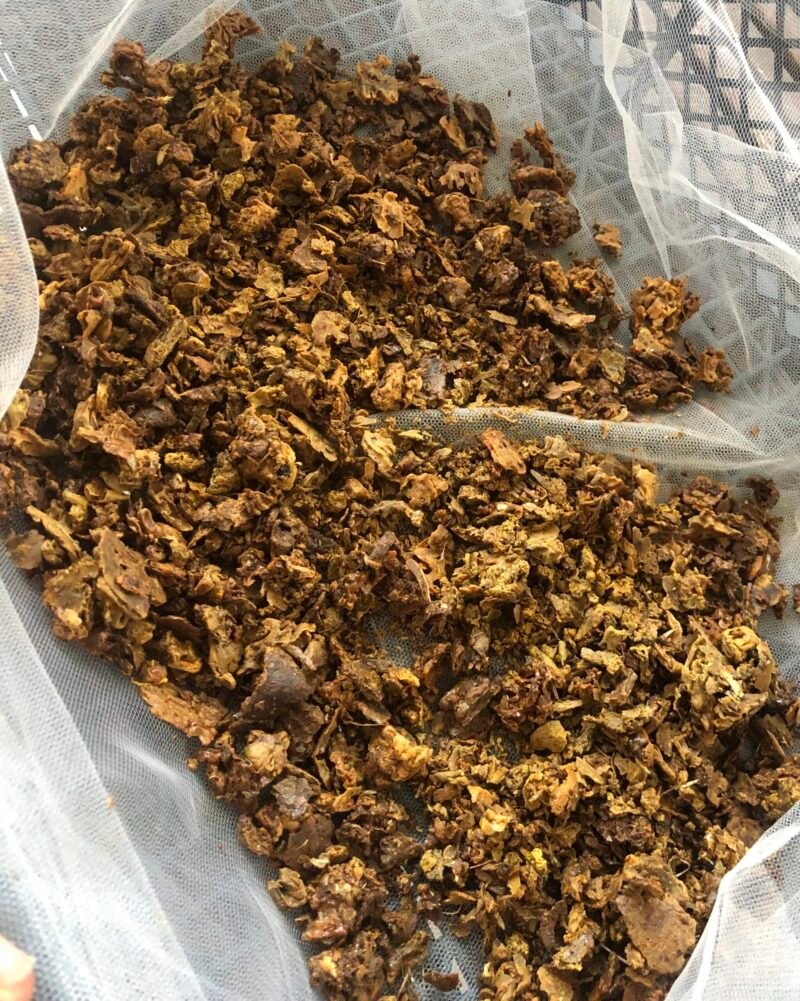 propolis brute après grattage