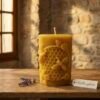 Bougie en cire d'abeille - abeilles cylindre
